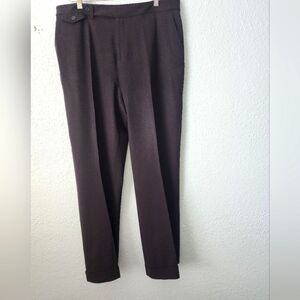 Ralph Lauren Wool Black Dress Pants with Tailored Silhouette